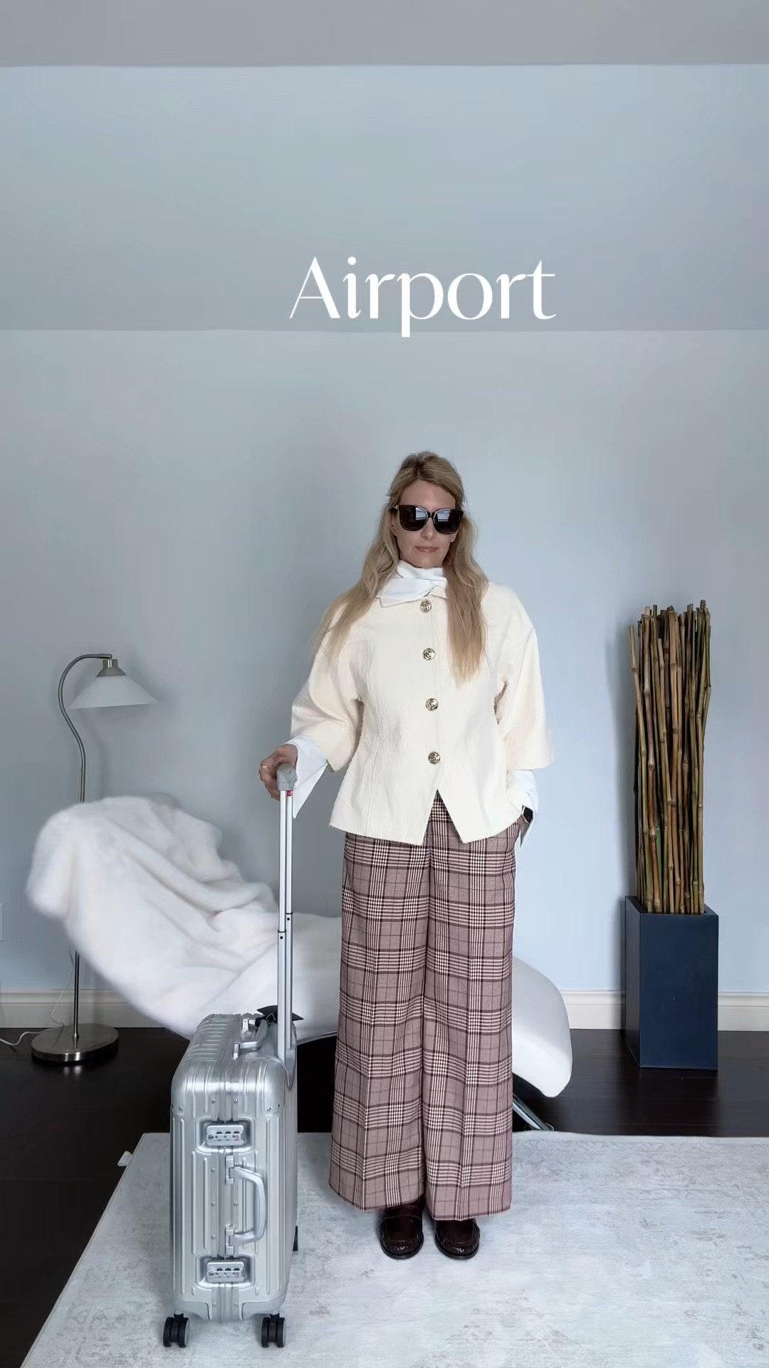 Fell in love with this Express set starting with the plaid vest - the wide leg pants are such a nice touch plus comfortable enough for the am flight and into the office.

#LTKTall #LTKTravel #LTKWorkwear