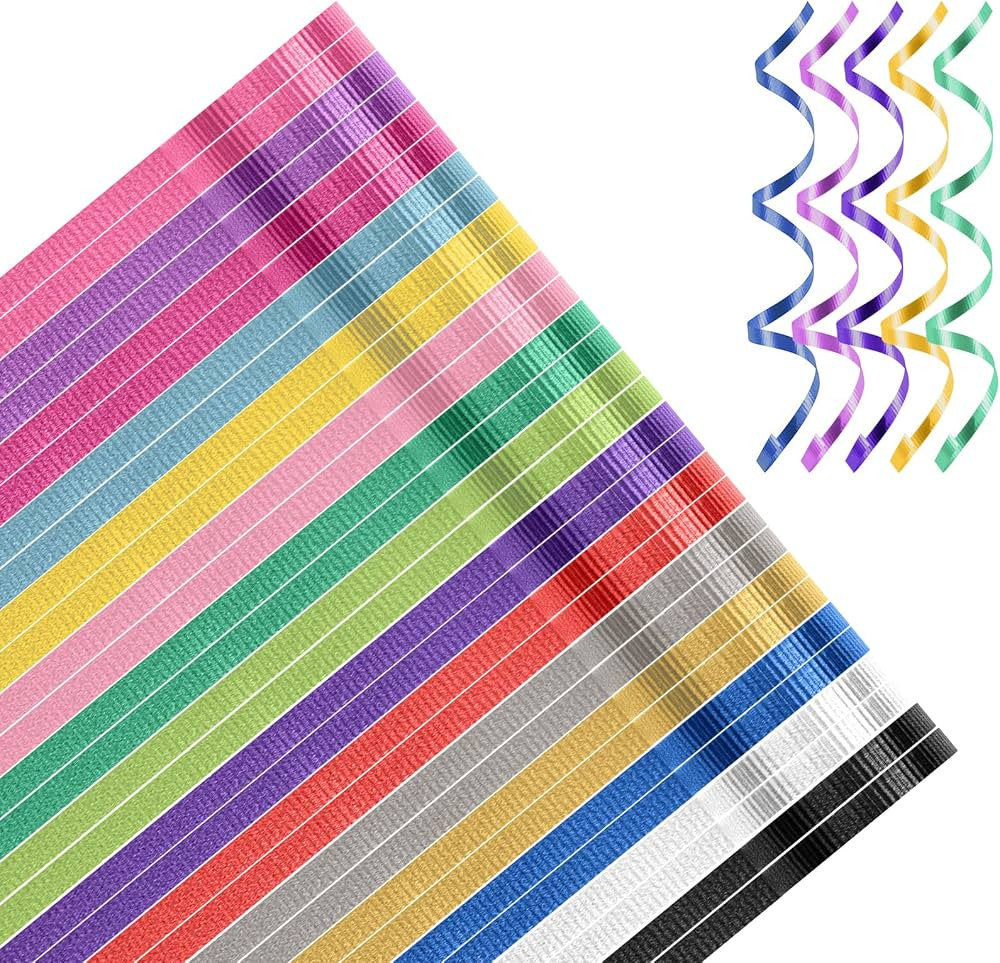 30 Roll 15 Colors Curling Ribbons for Crafts Bows Present Wrapping Florist Wedding Party Festival... | Amazon (US)