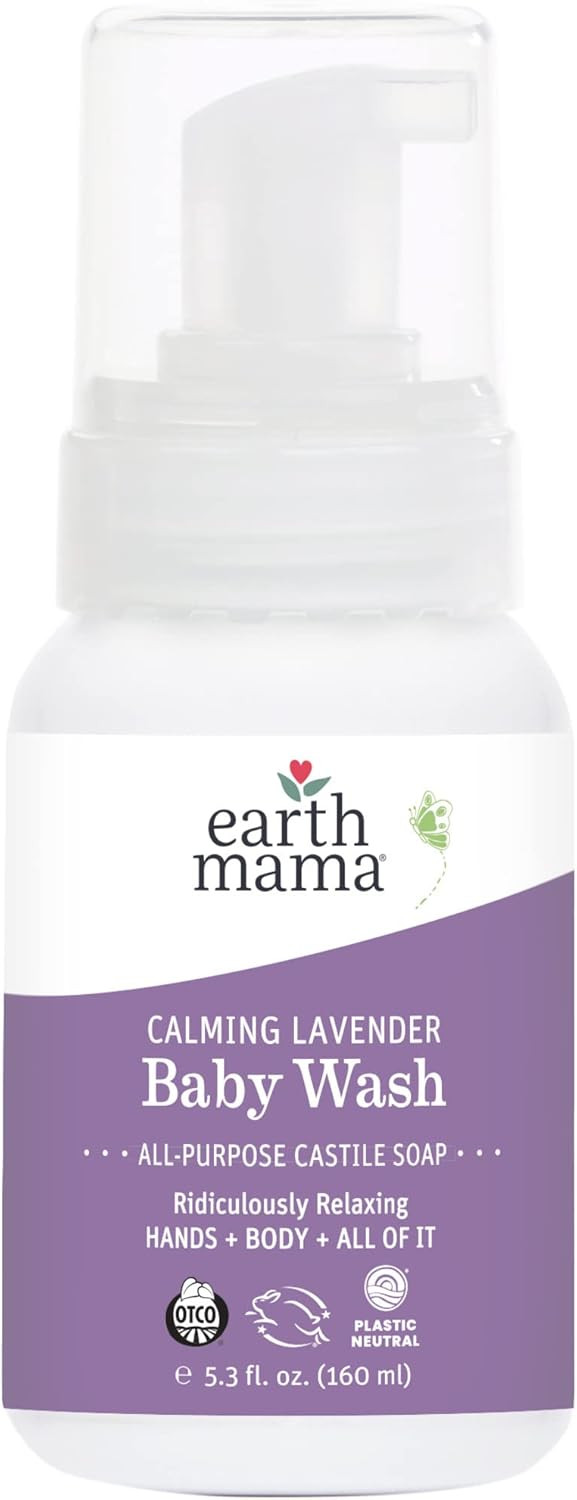 Earth Mama Calming Lavender Baby Wash Liquid Foaming Hand Soap, Organic All-Purpose Lavender Body... | Amazon (US)