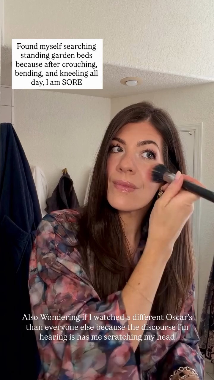 Also Wondering if I watched a different Oscar’s than everyone else because the discourse I’m hearing is has me scratching my head  Found myself searching standing garden beds because after crouching, bending, and kneeling all day, I am SORE