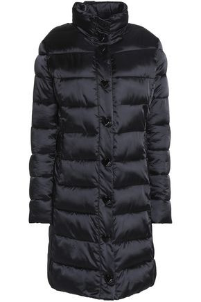 Love Moschino Woman Quilted Shell Down Coat Black Size 44 | The Outnet Global