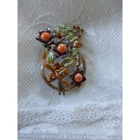 Vintage Handpainted English 1930S Floral Shabby Chic Jewelry Brooch | Etsy (US)