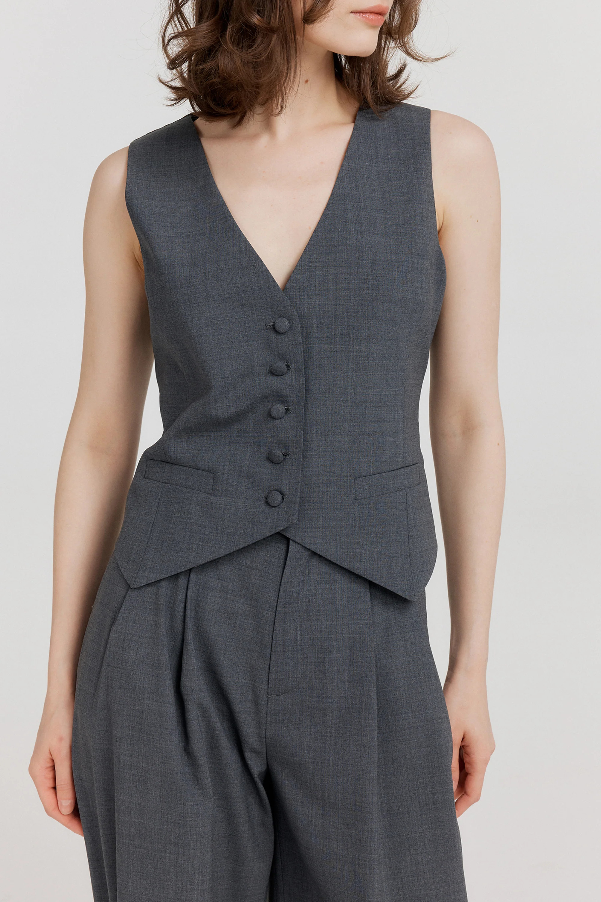 Axel Vest in Wool Blend | Fabrique