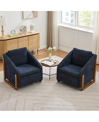 Streamdale Furniture Elegant Modern Chenille Armchair with Wooden Frame and Cushioned Comfort - M... | Macy's