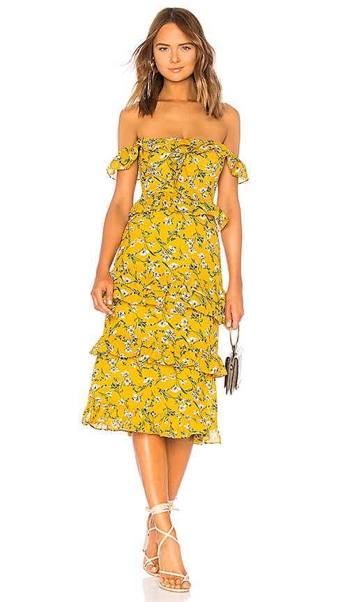 Lily Dress in Yellow Dolly Floral | Revolve Clothing (Global)