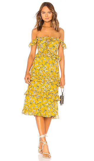 Lily Dress in Yellow Dolly Floral | Revolve Clothing (Global)