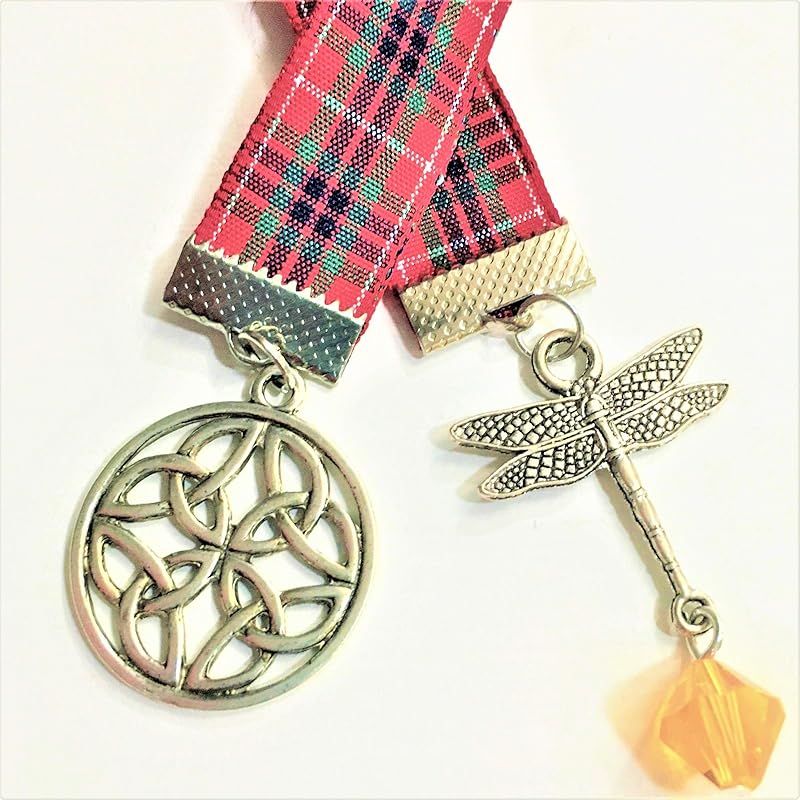 Mystic Celt Treasures - OUTLANDER BOOKMARK-Dragonfly in Amber- 13" Handmade USA, Claire & Jaime's... | Amazon (US)