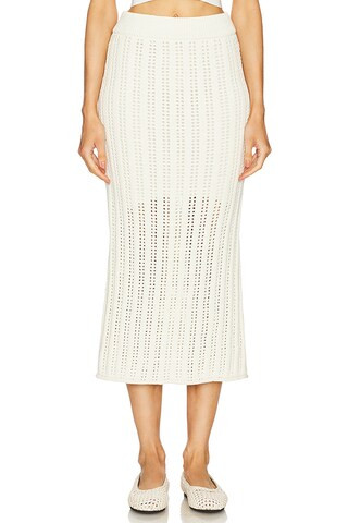 A.L.C. Aurora Skirt in Parchment from Revolve.com | Revolve Clothing (Global)
