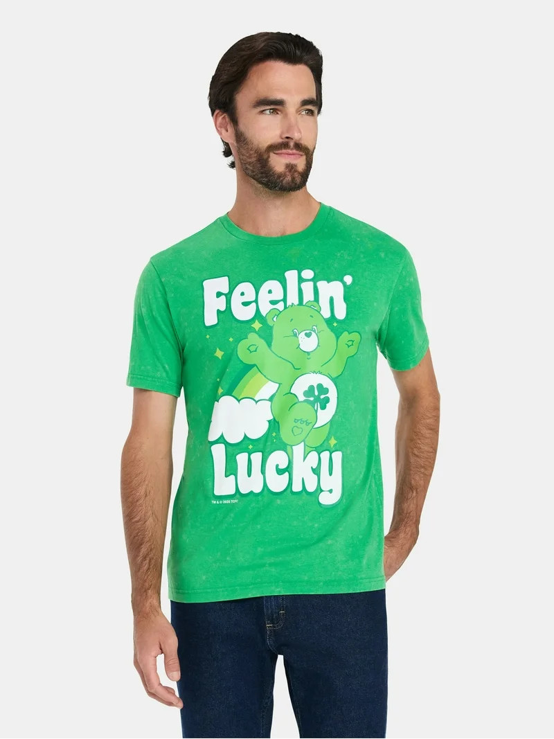 Care Bears Men's and Big Men's St. Patrick's Day Graphic Tee with Short Sleeves, Sizes XS-5XL | Walmart (US)