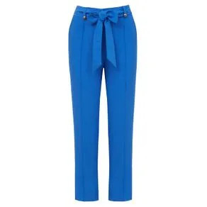 Calça cupro detalhe azul topazio 42 | OffPremium (BR)