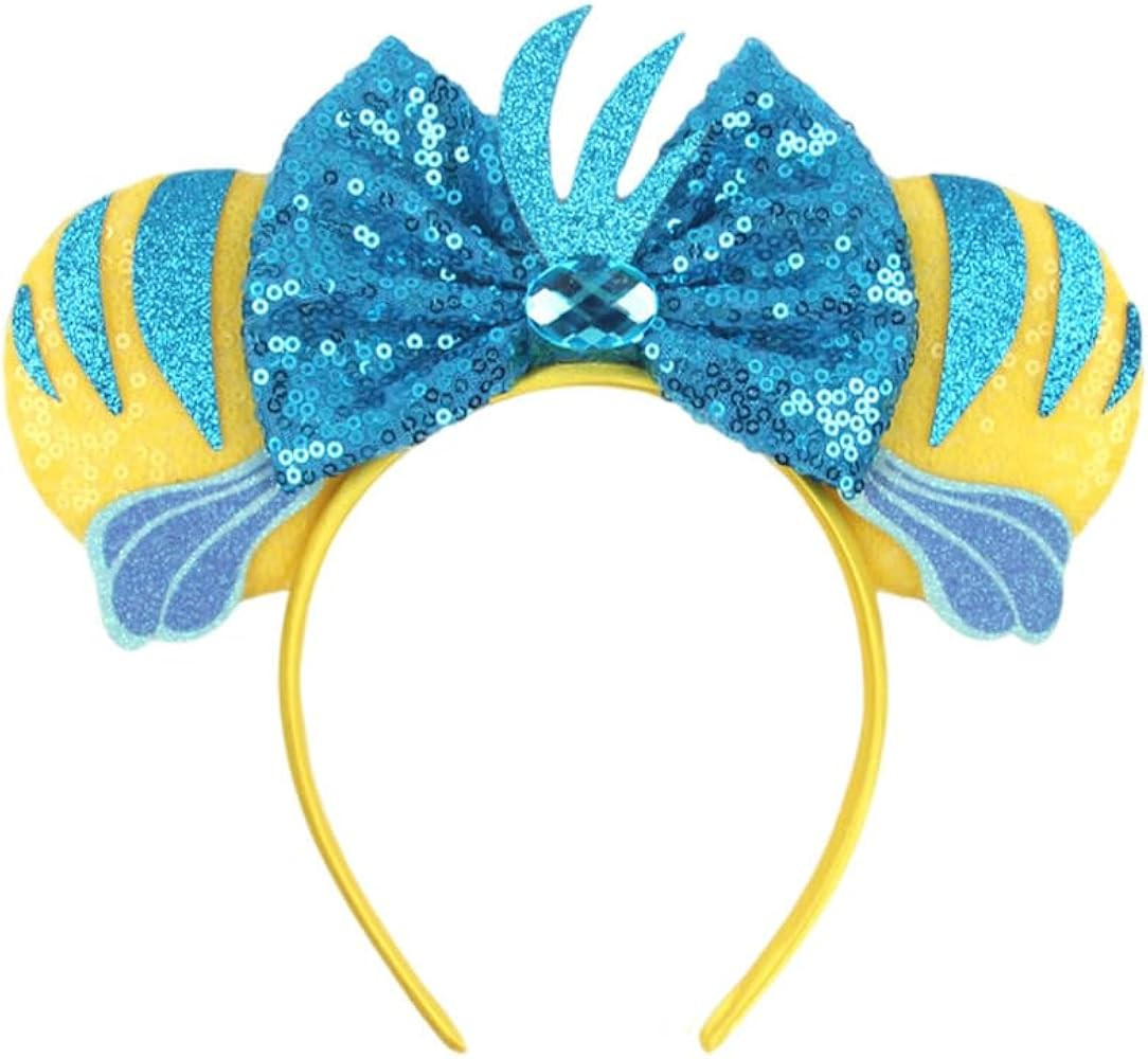 CLGIFT Rose Gold, Iridescent, and Silver Gold Blue Ears (Flounder) | Amazon (US)