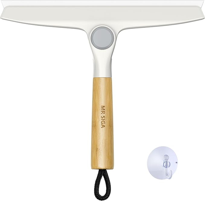 MR.SIGA All Purpose Silicone Squeegee for Shower Door, Mirror, Glass, Streak Free Shower Squeegee... | Amazon (US)