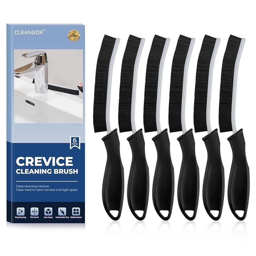 Crevice Cleaning Brushes, Cleaner Scrub Brush Tool for Hard to Reach Tight Space, Home Essentials... | Amazon (US)