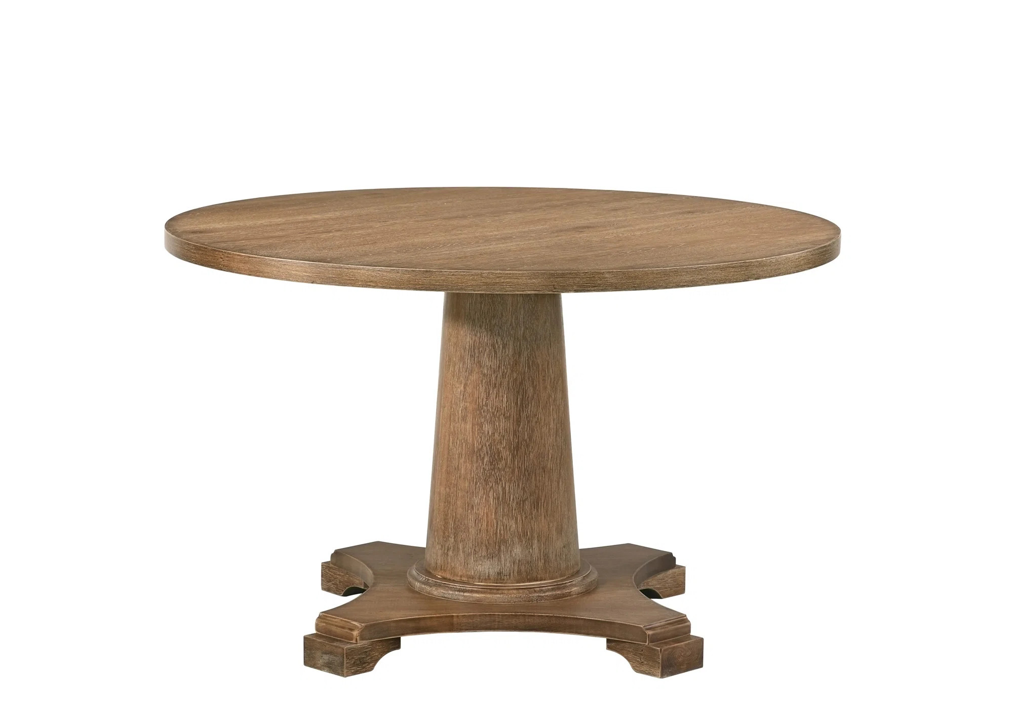 Alcott Hill® Endel Dining Table, Salvaged Oak Finish,Dining room table,Pedestal dining table wit... | Wayfair North America