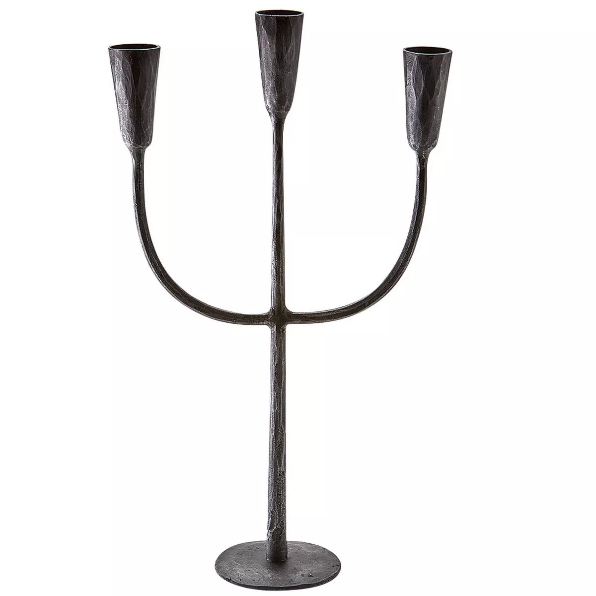 tagltd Cody Black Metal Trident 3 Taper Holder Candlestick Holder, 8.75L x 3.25W x 16.0H inches | Target