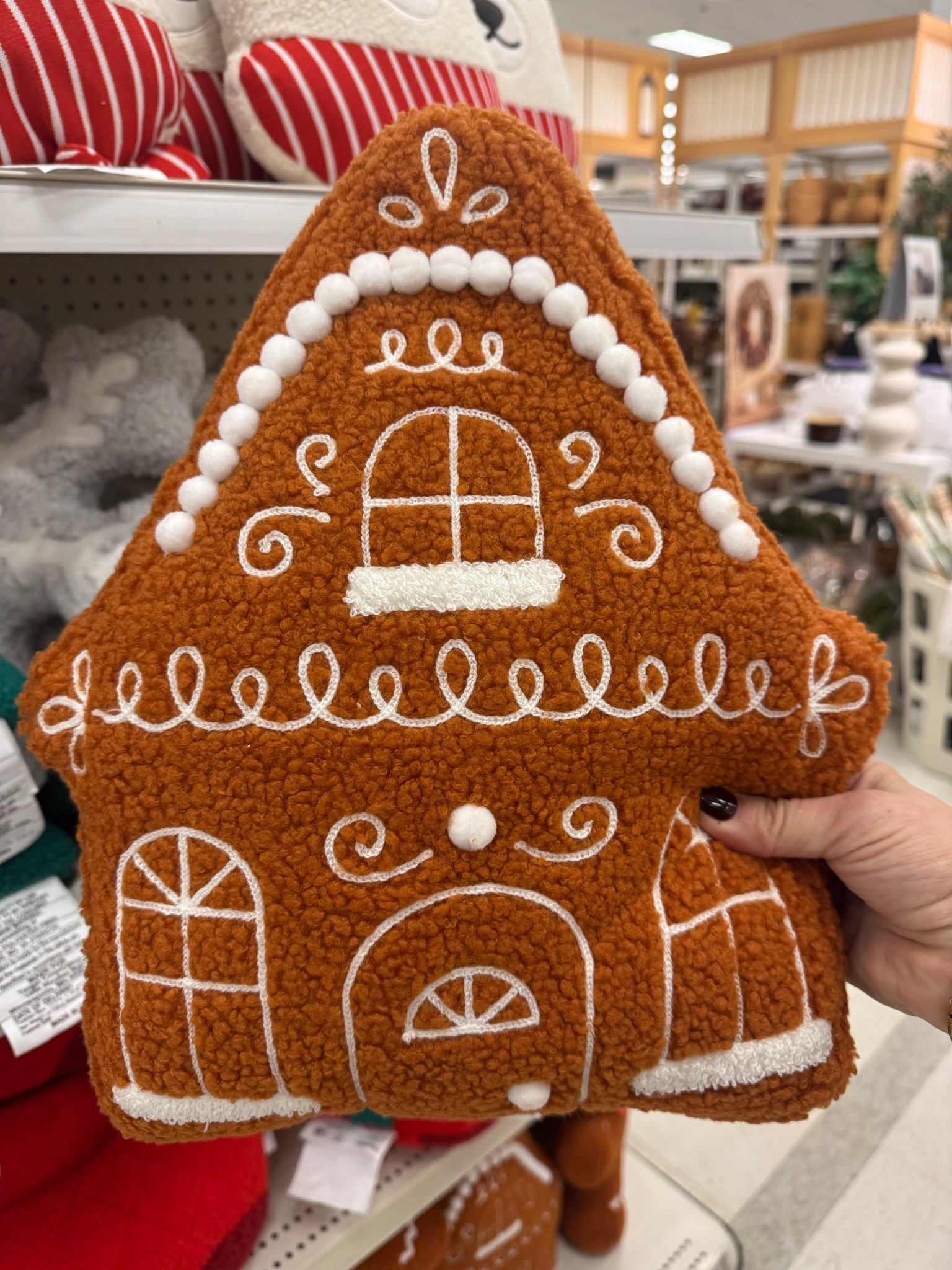 Cute gingerbread pillow for $10  

#LTKSeasonal