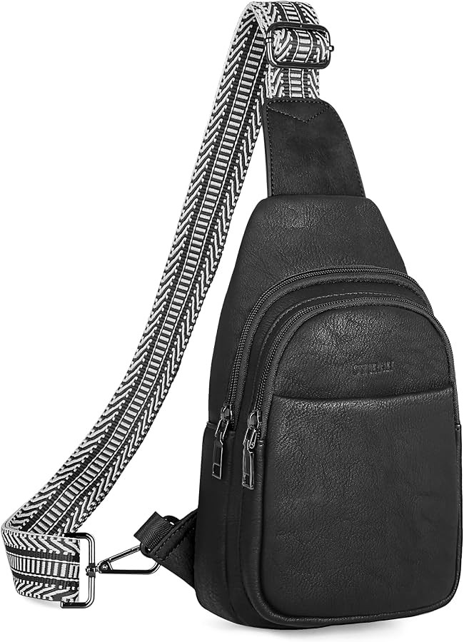 Amazon.com | SYTRAH Sling Bag for Women, Crossbody Bags Purse for Women Trendy Vegan Leather Ches... | Amazon (US)