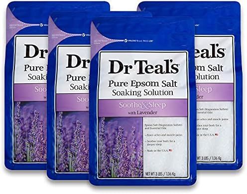 Dr Teal's Pure Epsom Salt, Soothe & Sleep with Lavender, 3 lb (Pack of 4) | Amazon (US)