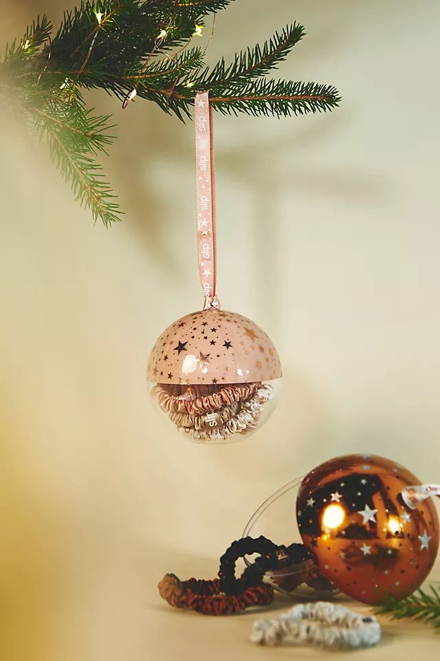 Slip Silk Scrunchie Holiday Ornament | Anthropologie (US)