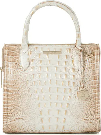 Small Caroline Croc Embossed Leather Satchel | Nordstrom