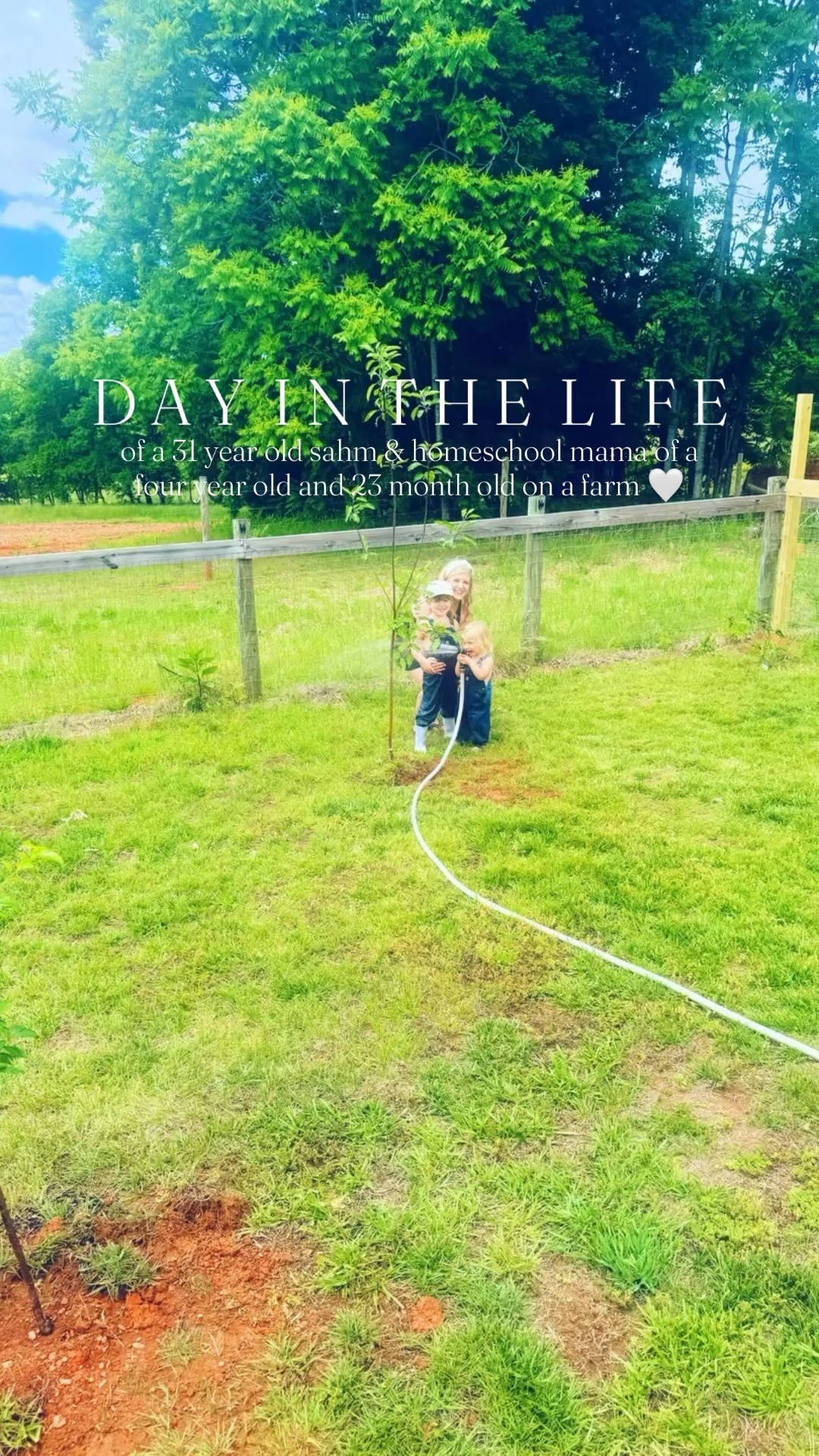 h a p p y  m o n d a y  and start to the brand new week, y’all!! 🪴💦🌳🍎🌱🌻🍑 #dayinthelife #dayinthelifevlog #sahm #homeschoolmama #sahmonafarm 

Sweetest little morning backyard view felt so fitting for Mother’s Day yesterday 🤭 - these mama geese 🪿 and ducks 🦆 waddling down together!! 🥰 Both of my littles 👶🏼👶🏼 were still sleeping in (must be worn out 💤 from all the Mother’s Day weekend fun 🤩), so I got to enjoy some cozy back porch 📖 time!! 🪑 Oh how I adore this sweet farmhouse 🏡 and this view of my dreams!! 💭 So thankful for these sweet  slow Monday morning sights 🥞🎨 - and y’all… look how impressive 🤩 Judson’s watercolor paintings are 🖼️- the first one is a “lighthouse” 🕯️ at the beach 🌊 (I was blown away…) and the other is him with his bubba!!! 🥹🩵 Love this little creative buddy so!! 🖌️🫟

And this week for our “homeschool preschool” unit, we are learning all about the garden 🪴 - sooo fitting 🥰 after just planting our garden a few weeks back and our orchard of fruit 🍎 trees 🌳 and berry bushes 🫐 this past weekend!! 🫶🏽🪏🌱 We love doing sweet learning at home 🏡 like this - and probably will continue all summer ☀️ long!! And yes!! 🙌🏽 Linked these adorable 🥰  garden 🪴 playdoh kits over on my LTKit shop - they LOVE ❤️ them!! 👶🏼😍

And then out in the orchard 😉🌳 and garden 🪴 with my favorite little watering 💦 helper 🥰 until lunch 🥪 and naps!! 💤  These are the days!!! 🌱 The garden is thriving 🤩 and it is so fun watching it all grow grow grow!!! 🪴🌻🍑🫑🍅🍉🎃🫐💐🍎🌱 And this cutie has been writing ✍🏼 (all by himself 👏🏽) and painting 🎨 this precious birthday 🎂 card 💌 for his Papaw who is coming up to visit tonight with Nana for his bday!! 🎈Then in for naptime 💤 snuggles 🥰 with my little angel 🤱 and this front porch 🪑view of the farm will never get old… what a sacred special place this land is!! 🌾 Our hearts overflow!! 🫶🏽

#LTKdayinmylife