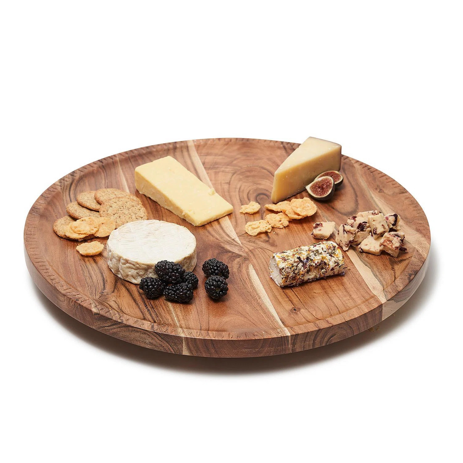Rotating Lazy Susan Charcuterie With Hand-Etched Border | Wayfair North America
