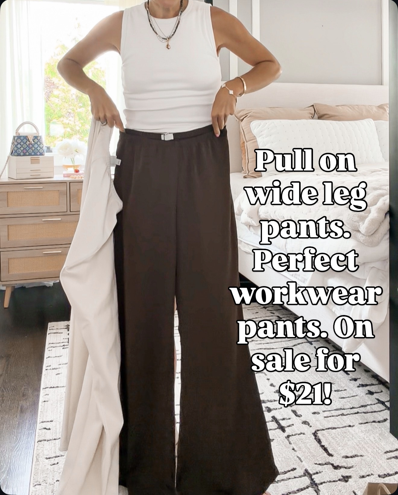 The cutest wide leg pants from Target. On sale for $20!

#LTKSaleAlert #LTKOver40 #LTKSeasonal