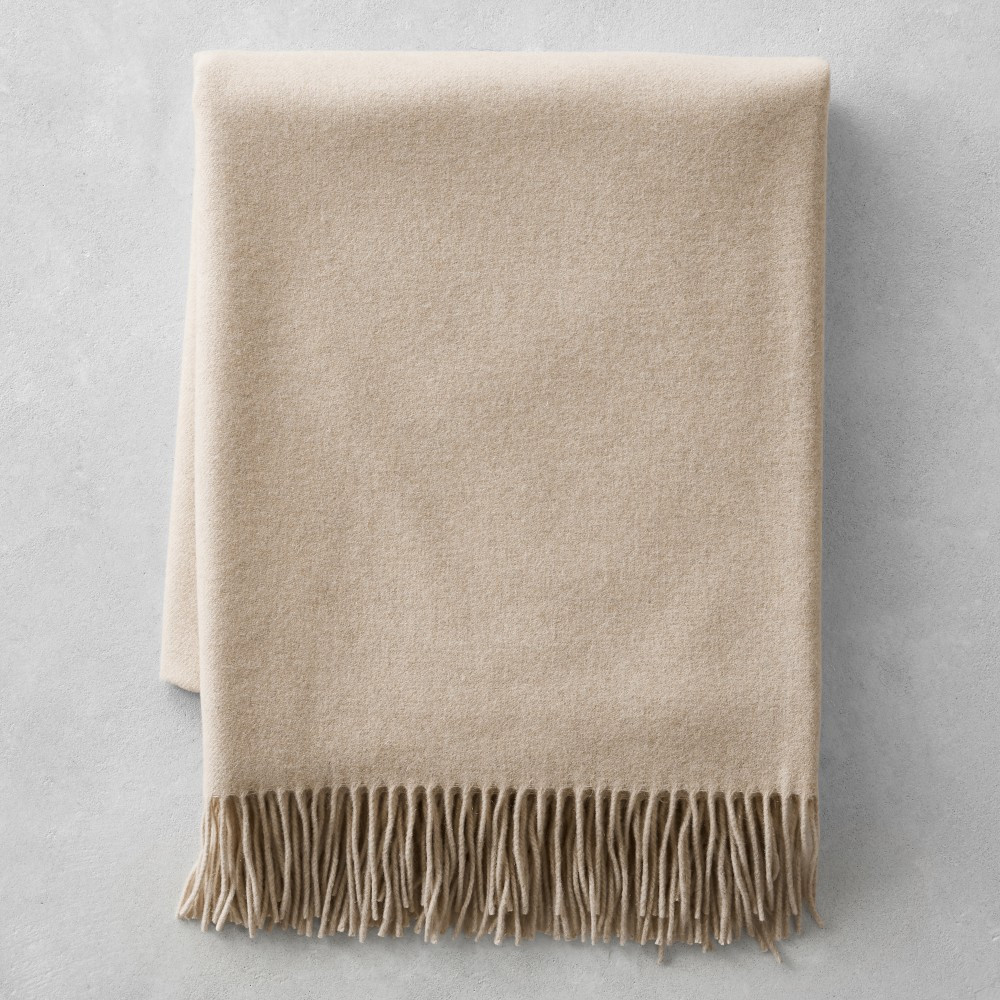 European Solid Cashmere Throw | Williams-Sonoma