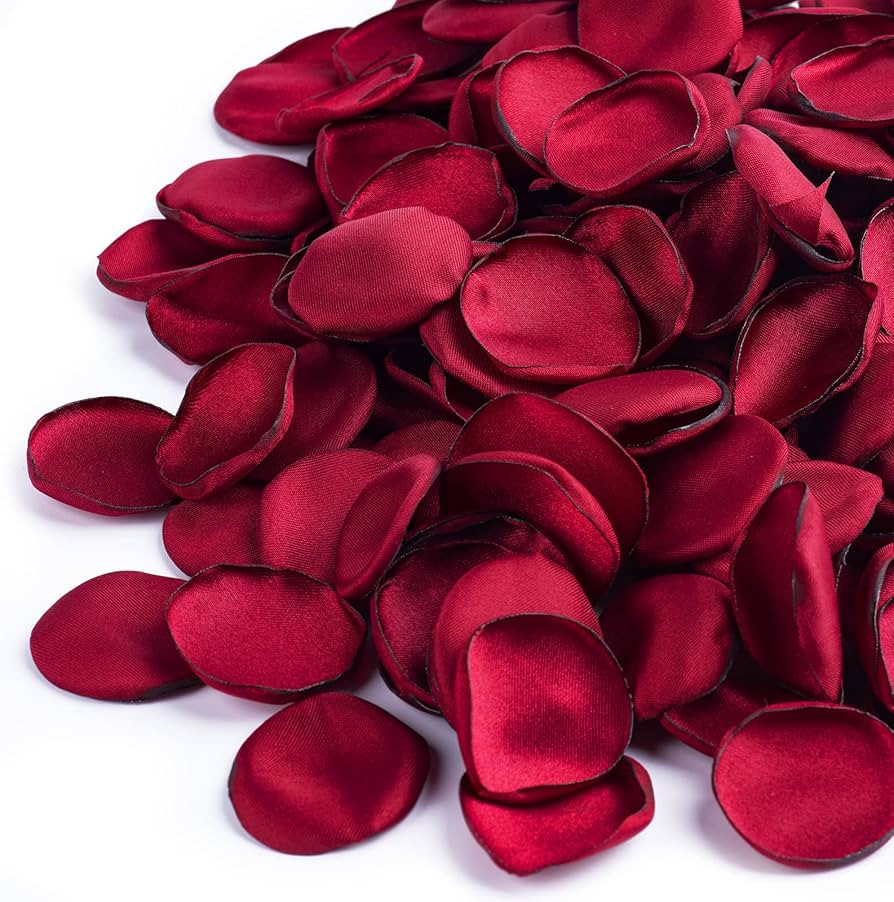 400 PCS Silk Rose Petals Burgundy Red Flower Petals for Romantic Night, Weddings Aisle Centerpiec... | Amazon (US)