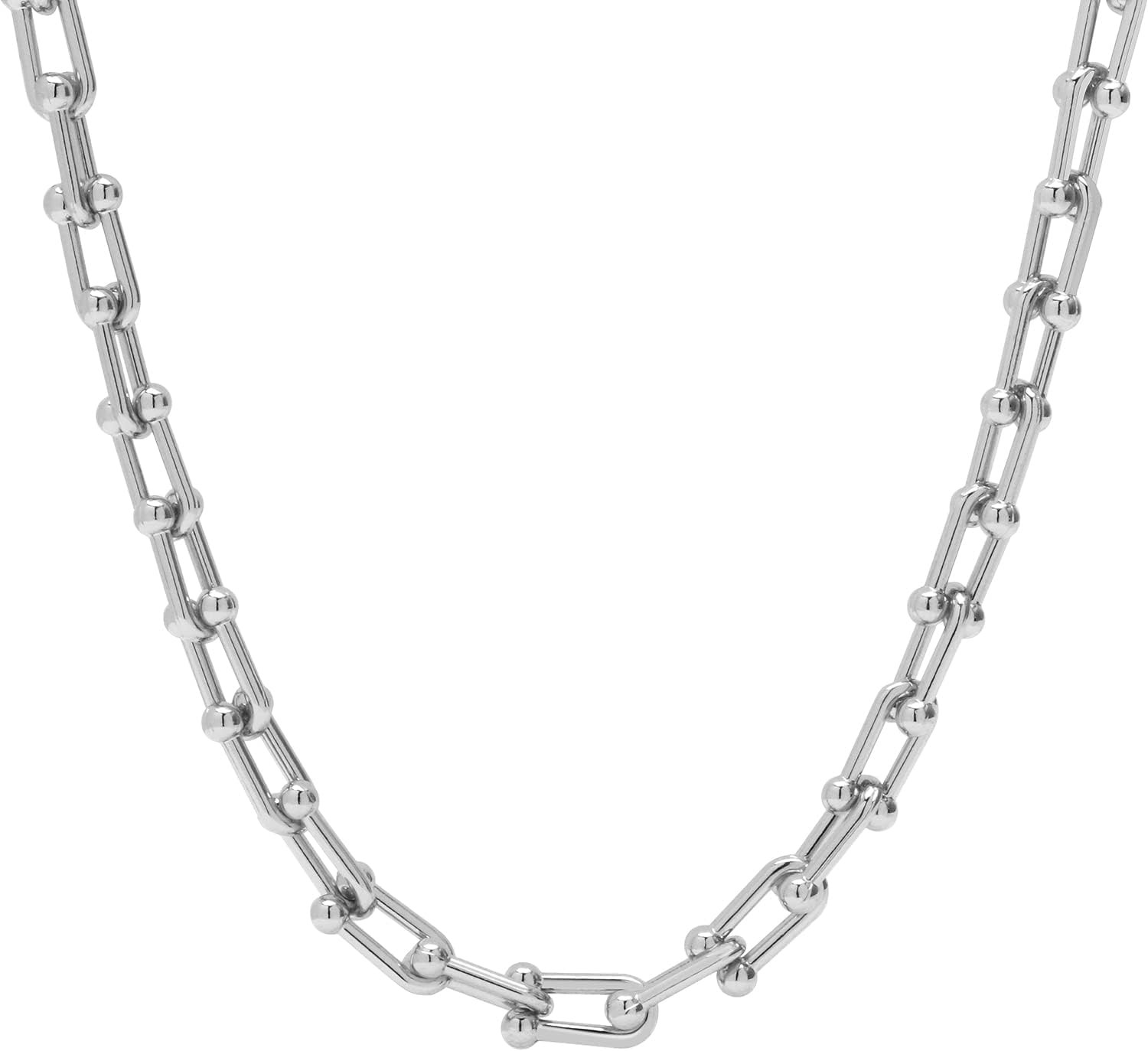 14K Gold Plated Dainty Cuban Choker Necklace Herringbone Snake Necklace Paperclip Chain Layered N... | Amazon (US)