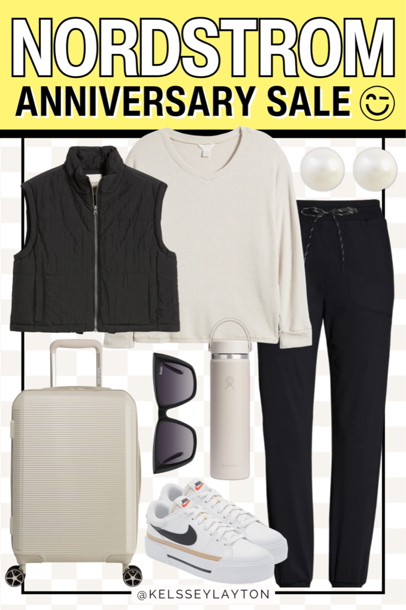Nordstrom anniversary sale outfit idea! 
Cropped vest, Zella joggers, platform Nike legacy sneakers 

#LTKshoecrush #LTKsalealert #LTKxNSale
