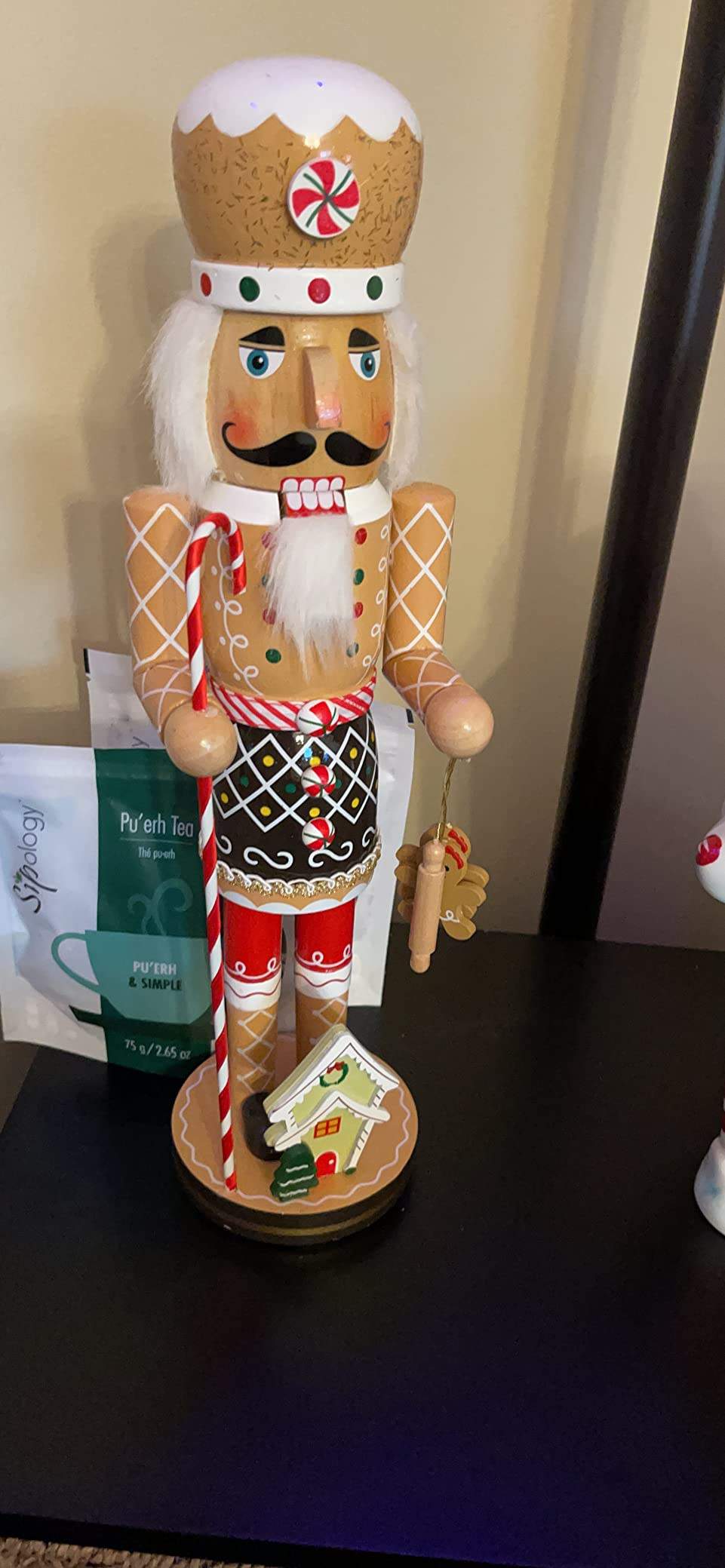 FUNPENY 16" Christmas Decorations Nutcracker Figures, Wooden Gingerbread Man Collectible Nutcrack... | Amazon (US)