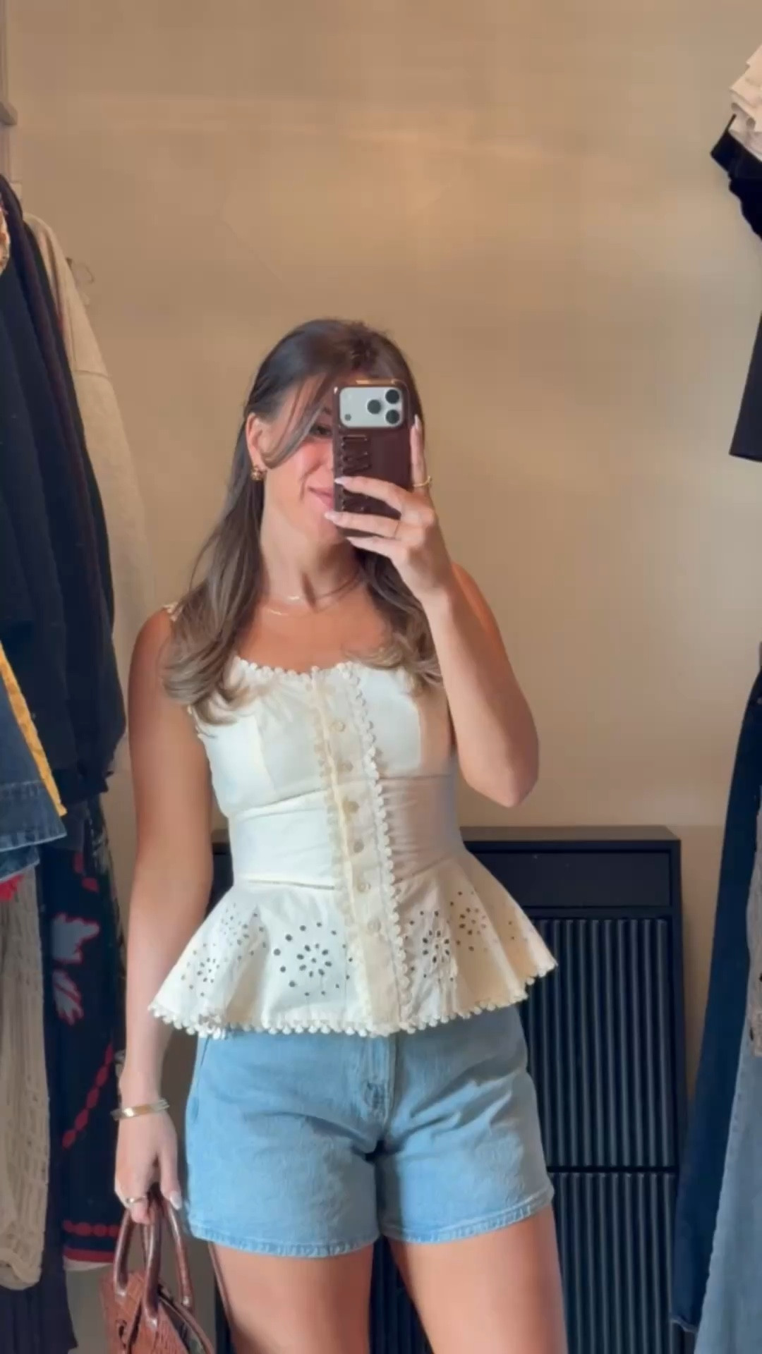 white eyelet top & denim shorts by abercrombie

Wearing small top
size 26 shorts 

Spring looks
Summer outfit
Everyday
Casual
Workwear
Destination
Brunch
Lunch date
Shopping

#LTKSpringSale #LTKStyle 

#LTKSeasonal