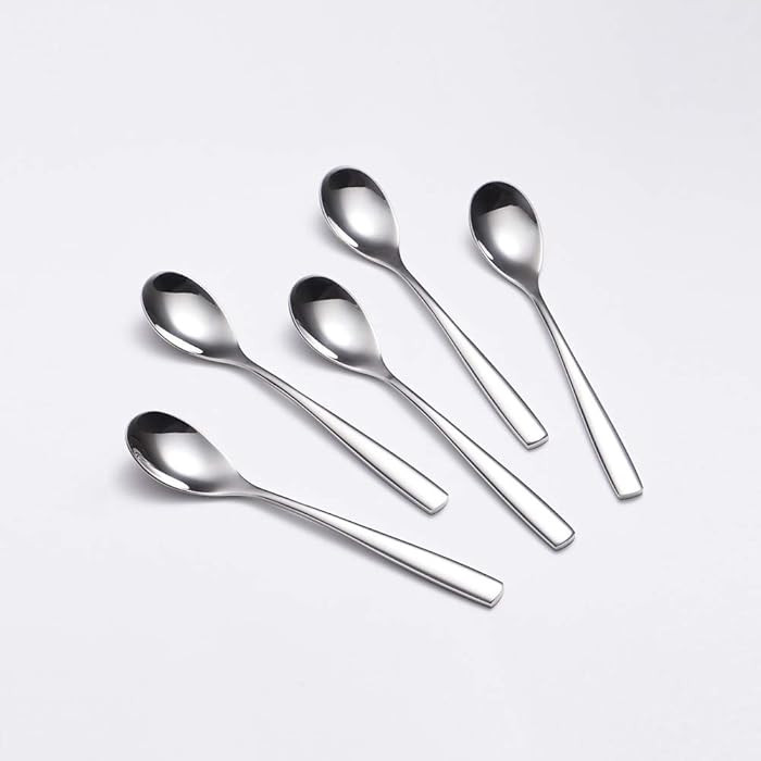 6.1"Small Dessert Spoons, Yogurt,Coffee,Espresso,Ice Cream Spoons SUS 304 Stainless Steel spoons ... | Amazon (US)