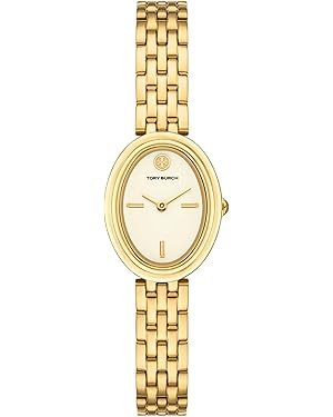 Tory Burch Women's Oval Stainless Steel Bracelet Watch | Amazon (US)