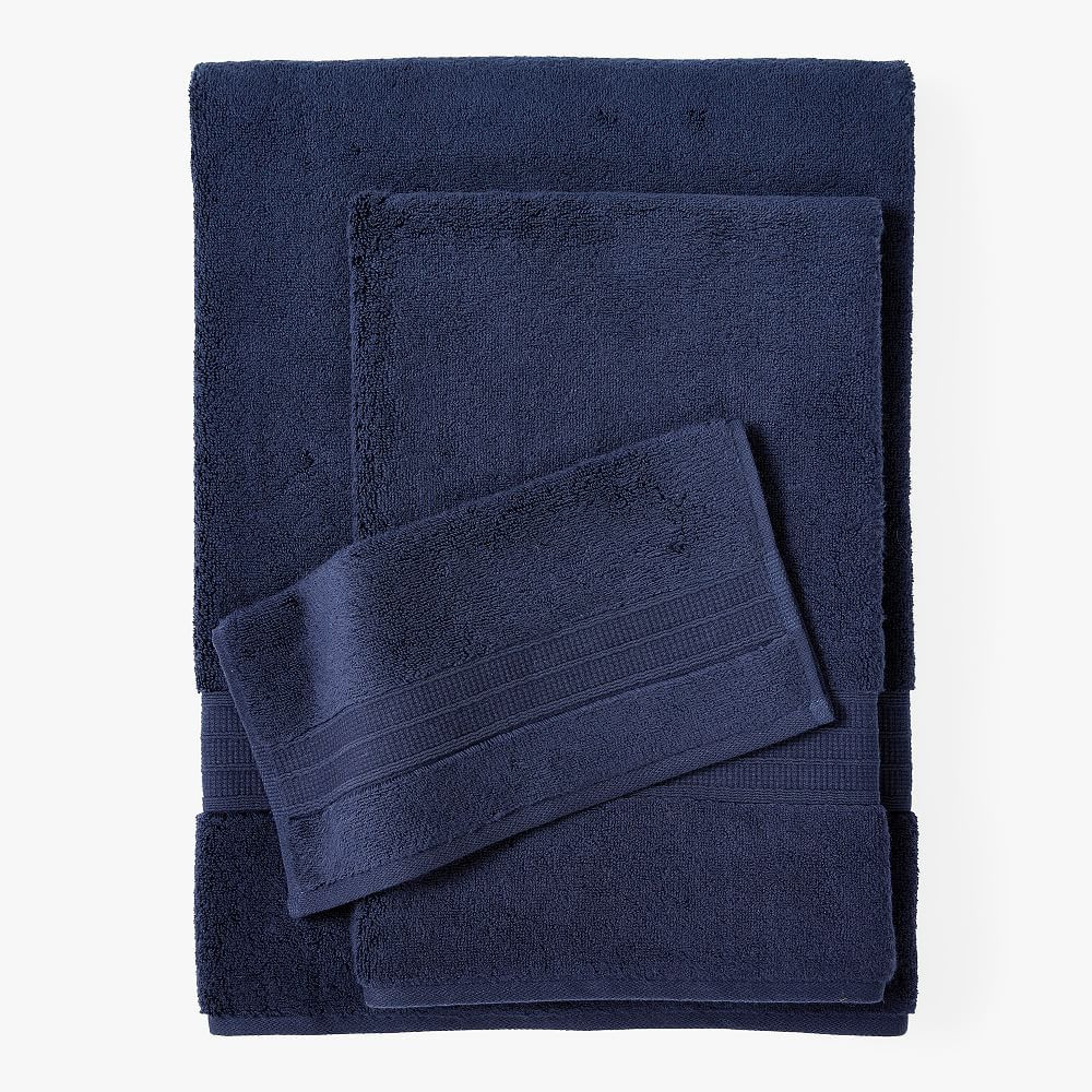 Hydrocotton(R) Quick-Dry Organic Towels Set - Navy | Pottery Barn Teen
