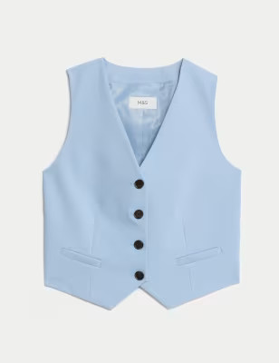 Tailored Single Breasted Waistcoat | M&S Collection | M&S | Marks & Spencer IE