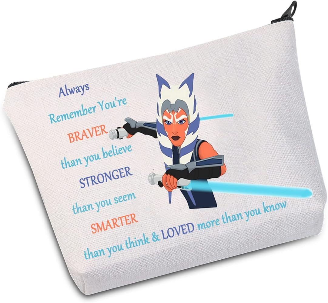 WZMPA Movie Cosmetic Makeup Bag Movie Fans Gift You Are Braver Stronger Smarter Than You Think Ma... | Amazon (US)