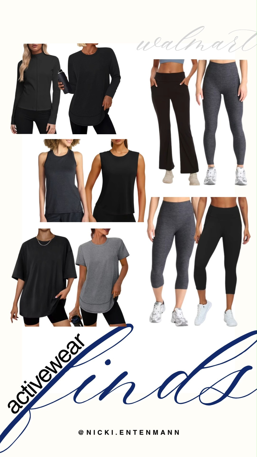 Refresh your fitness wardrobe on a budget with Walmart's latest activewear finds. This ultra coordinated, dark neutral collection features high waisted leggings, cropped capris, and relaxed flare pants paired with everyday basics like lightweight muscle tanks and breezy tees. Grab these comfortable, versatile layering pieces like the sleek zip up jacket and cozy crewneck to stay effortlessly stylish during your workouts and weekend errands.

#walmartfinds #walmartfashion #activewear #athleisure #walmarthaul #workoutmotivation #fitnessfashion #everydayoutfit #sportystyle #comfyclothesRefresh your fitness wardrobe on a budget with Walmart's latest activewear finds. This ultra coordinated, dark neutral collection features high waisted leggings, cropped capris, and relaxed flare pants paired with everyday basics like lightweight muscle tanks and breezy tees. Grab these comfortable, versatile layering pieces like the sleek zip up jacket and cozy crewneck to stay effortlessly stylish during your workouts and weekend errands.

#walmartfinds #walmartfashion #activewear #athleisure #walmarthaul #workoutmotivation #fitnessfashion #everydayoutfit #sportystyle #comfyclothes 

 #LTKootd #LTKfitnessgoals #LTKActive