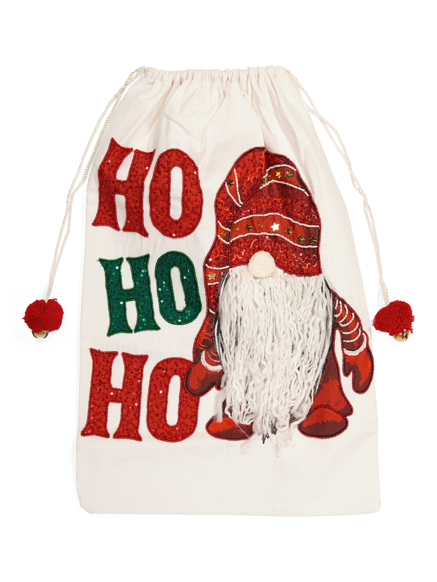 Ho Ho Ho With Gnome Santa Sack | TJ Maxx