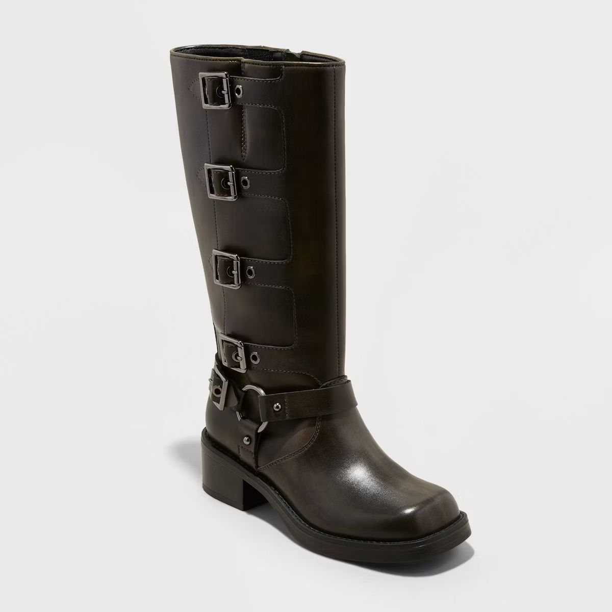 Women's Rebel Tall Moto Buckle Boots - Wild Fable™ | Target