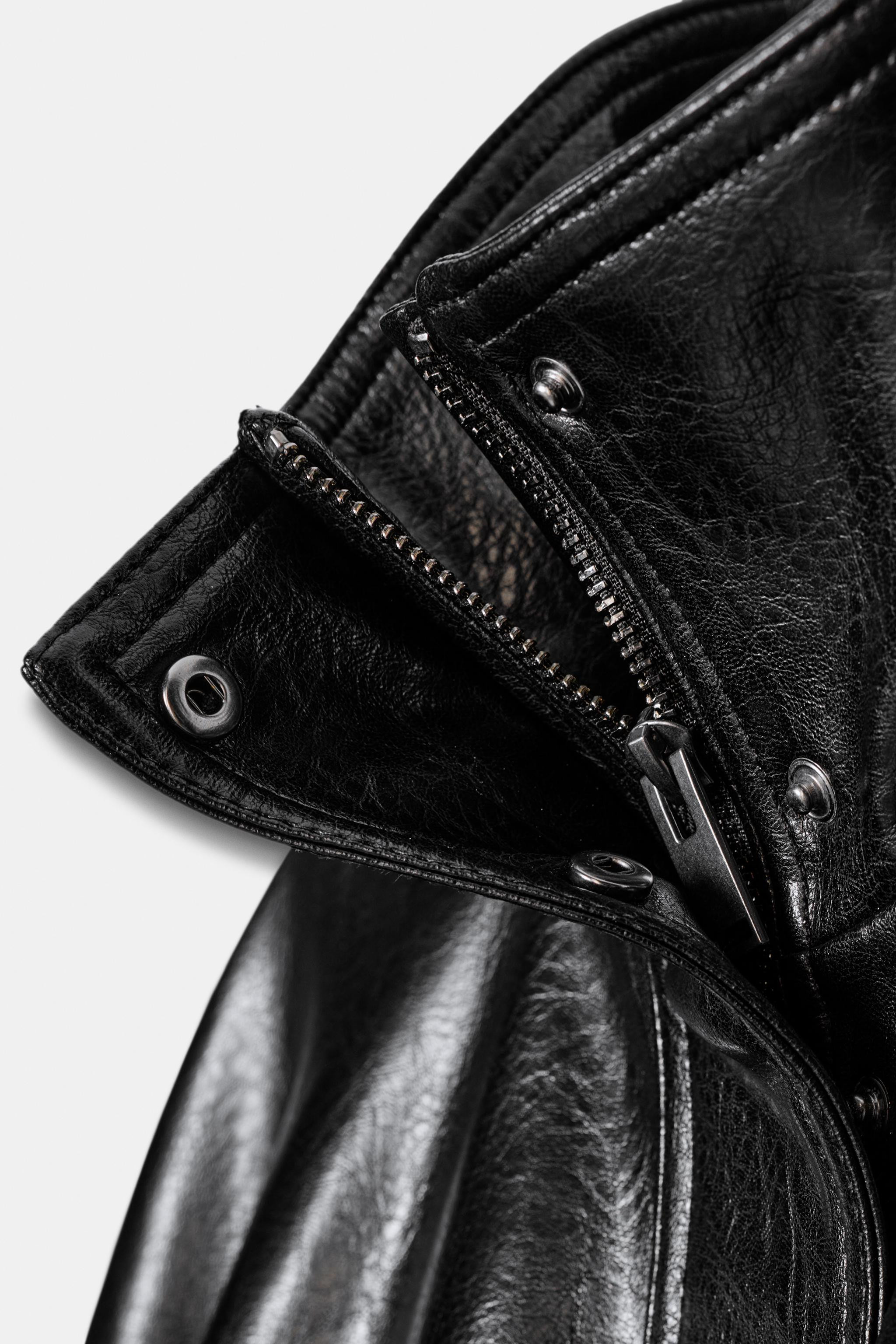 FAUX LEATHER VOLUME JACKET | Zara UK