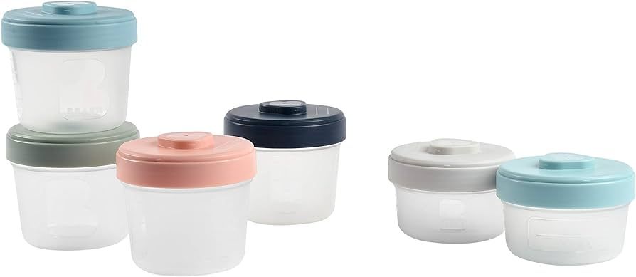 BEABA Clip Containers, Food Storage Containers, Baby Food Storage Containers with Lid, Baby Food ... | Amazon (US)