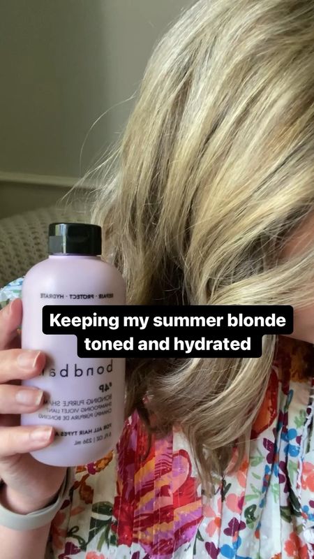 This purple shampoo tones your blonde with one shampoo! It’s a bond repair formula that’s also hydrating and it’s very affordable. #blondehaircare #shampoo #purpleshampoo #bondrepair #summerhaircare

#LTKSeasonal #LTKbeauty #LTKFind
