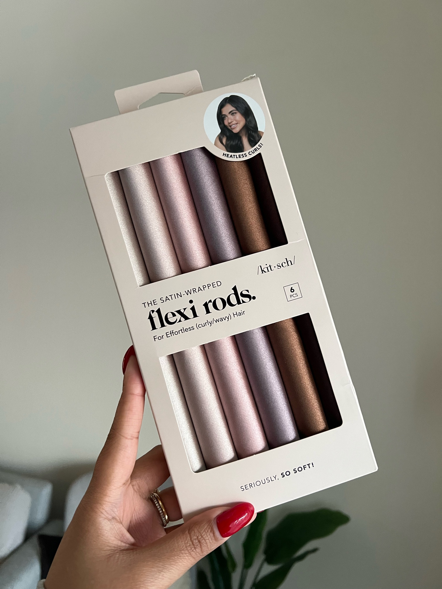 Satin covered flexi rods for textured hair 🩷

#LTKbeauty