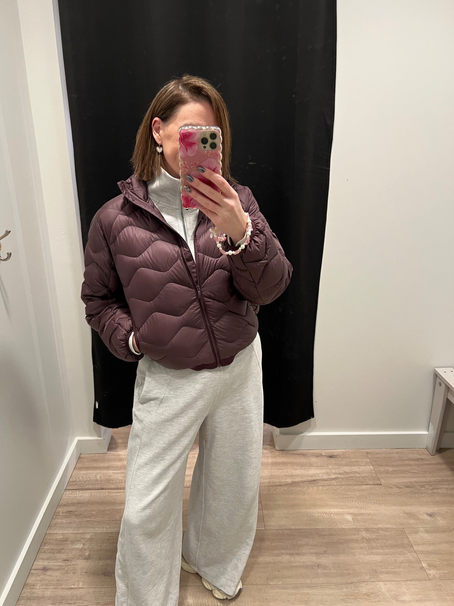 Quilted puffer in black plum, size small. #lululemon 

#LTKSeasonal #LTKMidsize #LTKActive