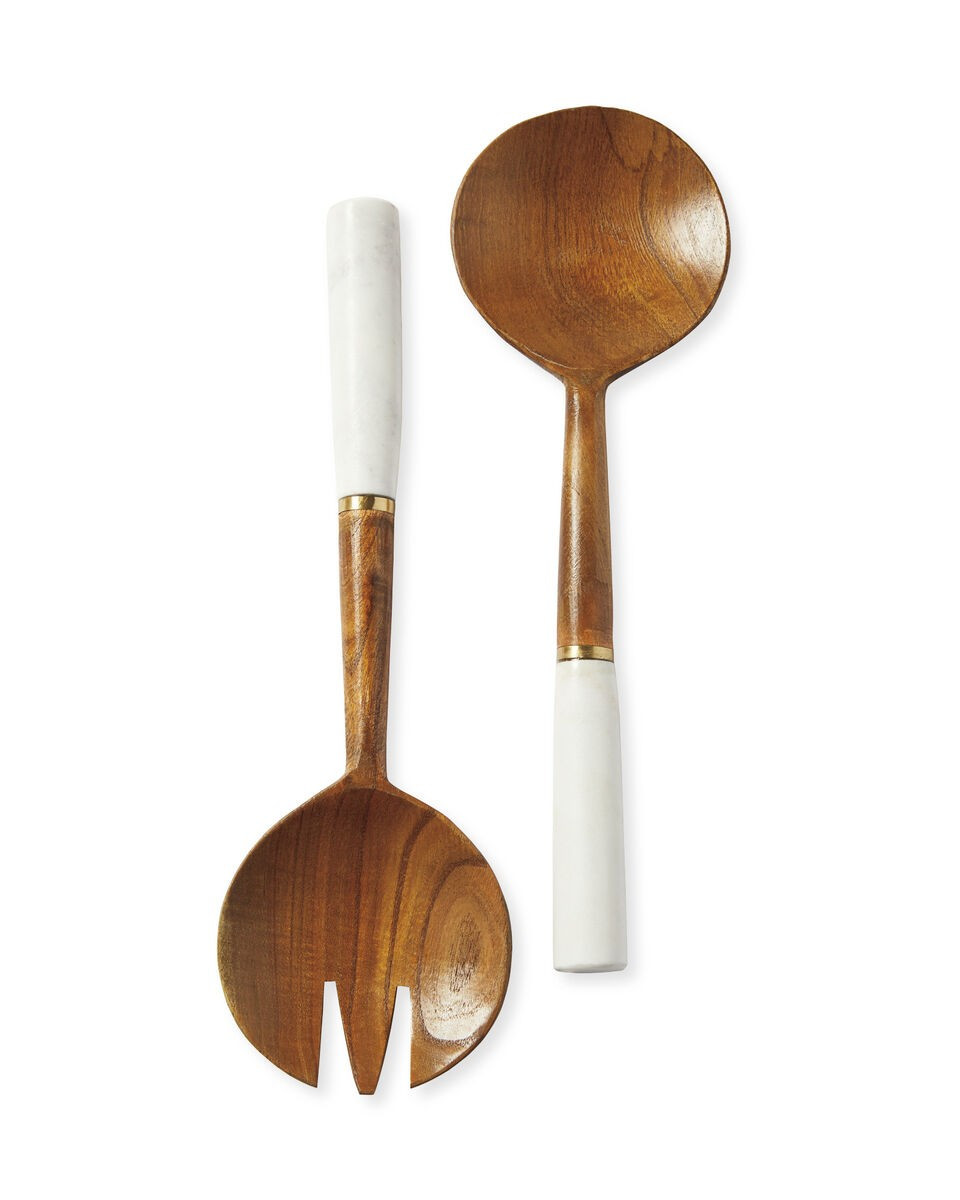 Wood and Marble Serving Set | Serena and Lily