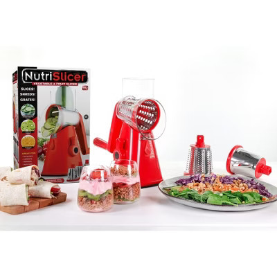 Nutrislicer Vegetable Slicer Cheese Grater Potato Slicer Salad Chopper with Suction Base | Target
