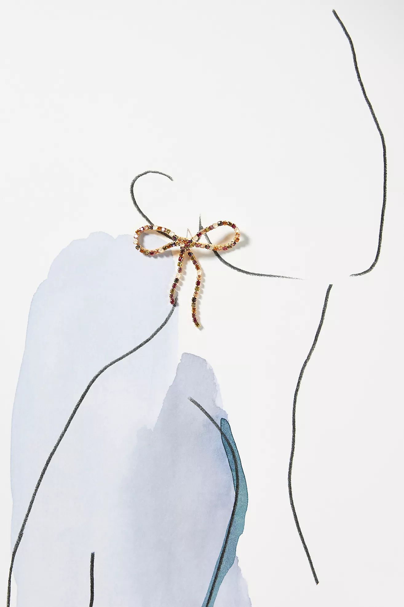 Crystal Bow Earrings | Anthropologie (US)