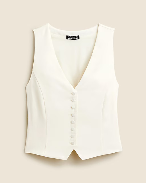 Slim-fit tuxedo vest in city crepe | J. Crew US